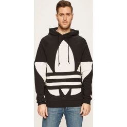 Adidas Originals - Bluza. Czarne bluzy męskie adidas Originals, s, z aplikacjami, z bawełny, z kapturem, bez rękawów, z kapturem. Za 249,90 zł.