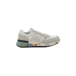 Buty Premiata LANDER 3827. Białe trampki męskie Premiata, bez wzorów, bez zapięcia. Za 809,32 zł.