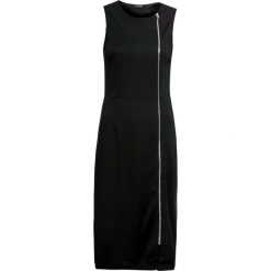 Sukienka z zamkiem bonprix czarny. Czarne sukienki damskie bonprix, na co dzień, bez wzorów, bez kołnierzyka, bez rękawów. Za 159,99 zł.