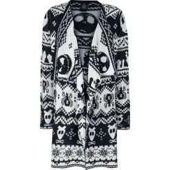 Kardigany damskie: Miasteczko Halloween Grave Fairisle Kardigan damski czarny/biały