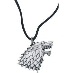 Gra o Tron House Stark Wisiorek + Rzemyk standard. Szare łańcuszki męskie marki Gra o Tron. Za 69,90 zł.