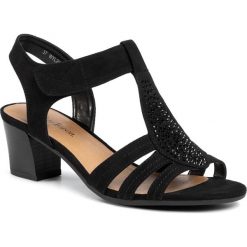 Sandały CLARA BARSON - WYL2056-1 Black. Czarne klapki damskie Clara Barson, bez wzorów, ze skóry ekologicznej, bez obcasa, na obcasie. Za 79,99 zł.