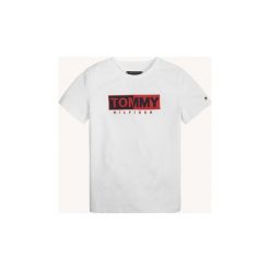 Topy na ramiączkach / T-shirty bez rękawów Dziecko Tommy Hilfiger KB0KB04681 ESSENTIAL GRAPICH. Białe t-shirty chłopięce TOMMY HILFIGER, bez wzorów, bez rękawów. Za 135,22 zł.