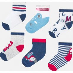 Mayoral - Skarpetki dziecięce (6-pack). Czerwone skarpetki chłopięce Mayoral, bez wzorów, z elastanu. Za 64,90 zł.