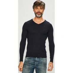 Scotch & Soda - Sweter. Niebieskie swetry męskie Scotch & Soda, xxl, bez wzorów, z bawełny, z okrągłym kołnierzem, bez kaptura. W wyprzedaży za 199,90 zł.