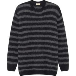 Sweter w kolorze szaro-antracytowym. Szare swetry męskie American Vintage, s, w paski, z okrągłym kołnierzem, bez kaptura. W wyprzedaży za 259,95 zł.