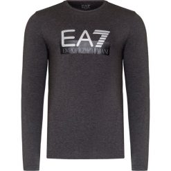 T-shirt EA7 EMPORIO ARMANI. Szare t-shirty męskie EA7 Emporio Armani, z nadrukiem, z bawełny, z okrągłym kołnierzem, długie. W wyprzedaży za 204,00 zł.