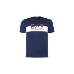 T-shirty z krótkim rękawem Emporio Armani EA7 TRAIN 7 COLOURS. Niebieskie t-shirty męskie marki Emporio Armani EA7, s, bez wzorów, bez kołnierzyka, krótkie. Za 309,00 zł.