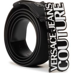 Pasek Męski VERSACE JEANS COUTURE - D8YVBF04 71456 899. Czarne paski męskie Versace Jeans Couture, w paski, z jeansu. Za 399,00 zł.