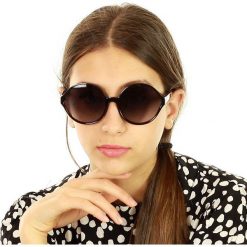 Okrągłe okulary przeciwsłoneczne mazzini round elegant czarny. Czarne okulary przeciwsłoneczne damskie LOOKS STYLE EYEWAER, klasyczne, okrągłe. W wyprzedaży za 64,90 zł.