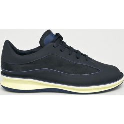 Camper - Buty. Niebieskie buty sportowe męskie Camper, ze skóry, na sznurówki. W wyprzedaży za 359,90 zł.