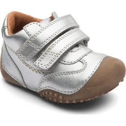 Buciki niemowlęce: Skórzane buty „Biis II” w kolorze srebrnym do nauki chodzenia