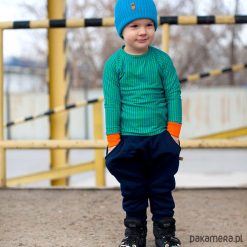 Koszulka z długim rękawem - NIGHT STRIPES. T-shirty chłopięce Pakamera, w paski, z długim rękawem. Za 99,00 zł.