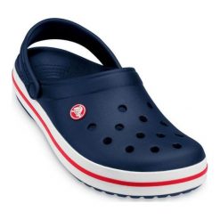 Crocs Crocband Navy m6/w8 (38,5). Niebieskie klapki męskie Crocs, bez wzorów, z materiału. W wyprzedaży za 169,00 zł.