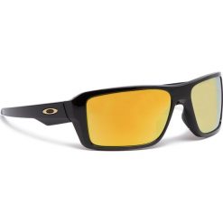 Okulary przeciwsłoneczne OAKLEY - Double Edge OO9380-0266 Polished Black/24k Iridium. Czarne okulary przeciwsłoneczne męskie Oakley, z tworzywa sztucznego. W wyprzedaży za 479,00 zł.
