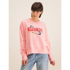 Bluza Diesel Magda 00S78P 0IAJH. Różowe bluzy damskie Diesel, s, bez wzorów, z bawełny, bez rękawów, bez kaptura. W wyprzedaży za 489,00 zł.