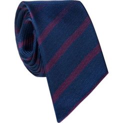Jedwabny krawat KWGS000258. Niebieskie krawaty męskie Giacomo Conti, z jedwabiu, eleganckie. Za 129,00 zł.