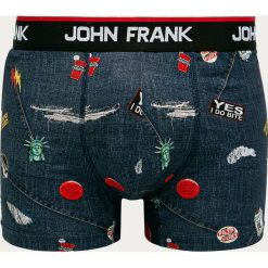 John Frank - Bokserki. Niebieskie bokserki męskie John Frank, s, bez wzorów, z elastanu. Za 49,90 zł.