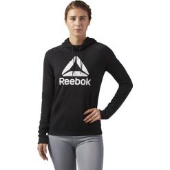 BLUZA Z KAPTUREM WORKOUT READY LOGO (XS). Bluzy damskie Reebok, xs, bez wzorów, z dzianiny, bez rękawów, z kapturem. W wyprzedaży za 199,99 zł.