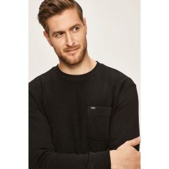 Lee - Bluza. Czarne bluzy męskie Lee, s, bez wzorów, z bawełny, z okrągłym kołnierzem, bez rękawów, bez kaptura. W wyprzedaży za 229,90 zł.