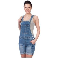 Pepe Jeans Kombinezon Damski Jessica S Niebieski. Niebieskie jeansy damskie Pepe Jeans, s, bez wzorów, z jeansu, bez kołnierzyka, bez rękawów. W wyprzedaży za 205,00 zł.
