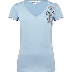 T-shirty damskie: Koszulka „Blue Pearl” w kolorze błękitnym