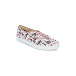 Buty Victoria INGLES PALMERAS. Różowe trampki i tenisówki damskie Victoria, bez wzorów, bez zapięcia. Za 97,30 zł.