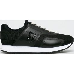 Trussardi Jeans - Buty. Różowe buty sportowe damskie Trussardi Jeans, bez wzorów, z jeansu, sportowe. W wyprzedaży za 379,90 zł.