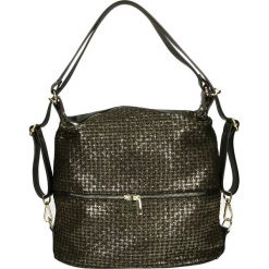 Torba - 904 NERO-ORO. Żółte torebki klasyczne damskie Venezia, ze skóry. Za 399,00 zł.