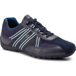 Sneakersy GEOX - U Ravex B U743FB 05411 C4076 Navy/Petrol. Niebieskie sneakersy męskie Geox, bez zapięcia. W wyprzedaży za 219,00 zł.