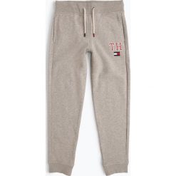 Tommy Hilfiger - Chłopięce spodnie dresowe, szary. Szare chinosy chłopięce TOMMY HILFIGER, z dresówki. Za 249,95 zł.