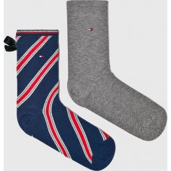 Tommy Hilfiger - Skarpetki (2-pack). Szare skarpetki damskie TOMMY HILFIGER, z bawełny. Za 44,90 zł.