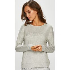 Dkny - Bluzka piżamowa. Szare piżamy damskie DKNY, s, bez wzorów, z elastanu, bez rękawów. W wyprzedaży za 169,90 zł.