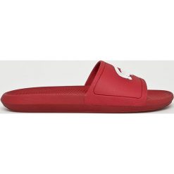 Lacoste - Klapki. Czerwone kapcie męskie Lacoste, z gumy. Za 169,90 zł.
