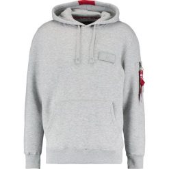Bejsbolówki męskie: Alpha Industries STRIPE Bluza z kapturem greyheather