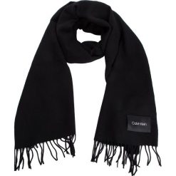 Szal CALVIN KLEIN - Classic Wool Scarf W K60K604720 001. Czarne szaliki damskie Calvin Klein, z materiału. Za 279,00 zł.