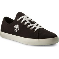 Tenisówki TIMBERLAND - Union Wharf Lace Oxford A1Q7J Jet Black. Czarne półbuty męskie Timberland, bez wzorów, z gumy, bez zapięcia. W wyprzedaży za 199,00 zł.
