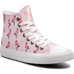 Trampki BIG STAR - DD274661 Pink. Różowe półbuty damskie BIG STAR, bez wzorów, z gumy, bez zapięcia. W wyprzedaży za 99,00 zł.