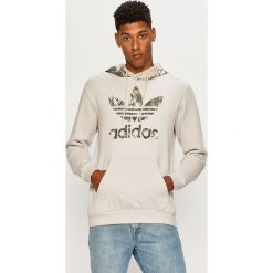 Adidas Originals - Bluza bawełniana. Szare bluzy męskie adidas Originals, s, z nadrukiem, z bawełny, z kapturem, bez rękawów, z kapturem. Za 269,90 zł.