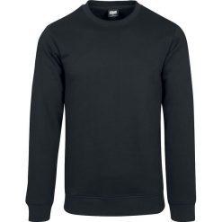 Urban Classics Basic Terry Crew Sweter czarny. Niebieskie swetry klasyczne męskie marki Urban Classics, l, z okrągłym kołnierzem. Za 79,90 zł.