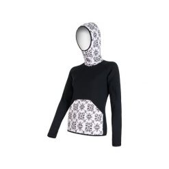 Sensor Bluza Z Kapturem Tecnostretch Black Xl. Czarne bluzy sportowe damskie marki Sensor, xl, z materiału, z kapturem. Za 319,00 zł.