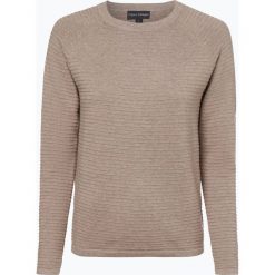 Franco Callegari - Sweter damski, beżowy. Brązowe swetry damskie marki Franco Callegari, xxl, w paski, z bawełny, bez rękawów, bez kaptura. Za 119,95 zł.