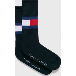 Tommy Hilfiger - Skarpetki. Szare skarpetki damskie TOMMY HILFIGER, bez wzorów, z elastanu. Za 49,90 zł.