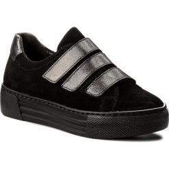 Sneakersy GABOR - 76.467.87 Schwarz/Argento. Czarne sneakersy damskie marki Gabor, ze skóry. W wyprzedaży za 309,00 zł.