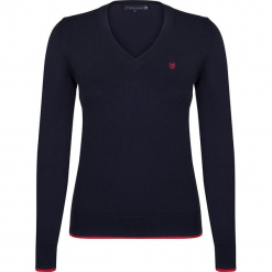 Sweter w kolorze granatowym. Niebieskie swetry klasyczne damskie Giorgio di Mare, xs, z bawełny. W wyprzedaży za 130,95 zł.