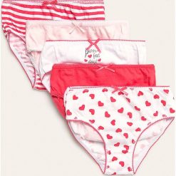 Blukids - Figi dziecięce (5 pack). Różowe majtki dziewczęce Blukids, z bawełny. Za 39,90 zł.