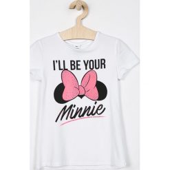 Blukids - Top dziecięcy Disney Mickey Mouse 134-164 cm. Szare topy damskie marki Blukids, z motywem z bajki, z bawełny, z okrągłym kołnierzem. Za 49,90 zł.