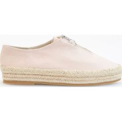 Tomsy damskie: Espadryle z zamkiem – Różowy