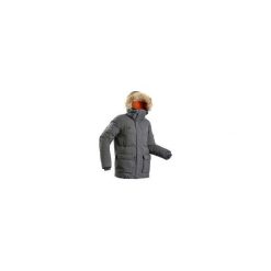 Kurtka trekkingowa parka Arctic 100. Szare kurtki męskie FORCLAZ, s, bez wzorów, z poliesteru, bez kaptura. Za 799,00 zł.
