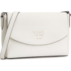 Torebka DKNY - Noho-Flp Cbody-Kona R91EHA76 White WHT. Białe listonoszki damskie DKNY, bez wzorów, ze skóry, wizytowe, bez dodatków. W wyprzedaży za 589,00 zł.